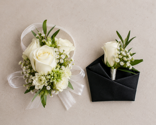 Grad Corsage & Pocket Boutonniere Combo