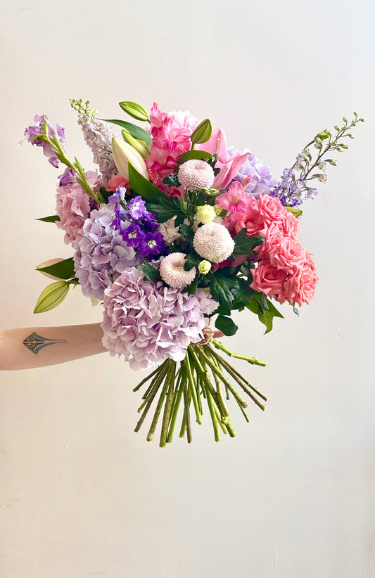 Signature bouquet Love actually, purple rain cross, burnaby flower delivery